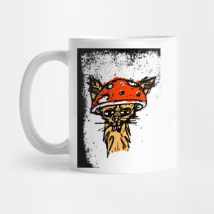 mushroom hat cat Mug